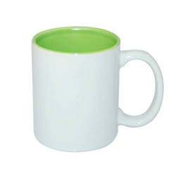 Mug A+ 330ml with light green interior Sublimation Thermal Transfer